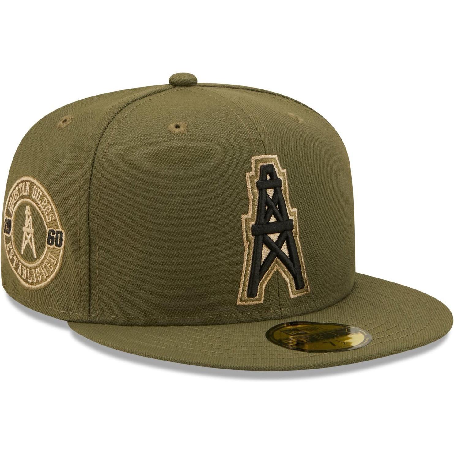 New Era, Herren, Cap, 59Fifty Cap - NFL Houston Oilers Established - 7 5/8, Grün, (7 5/8)