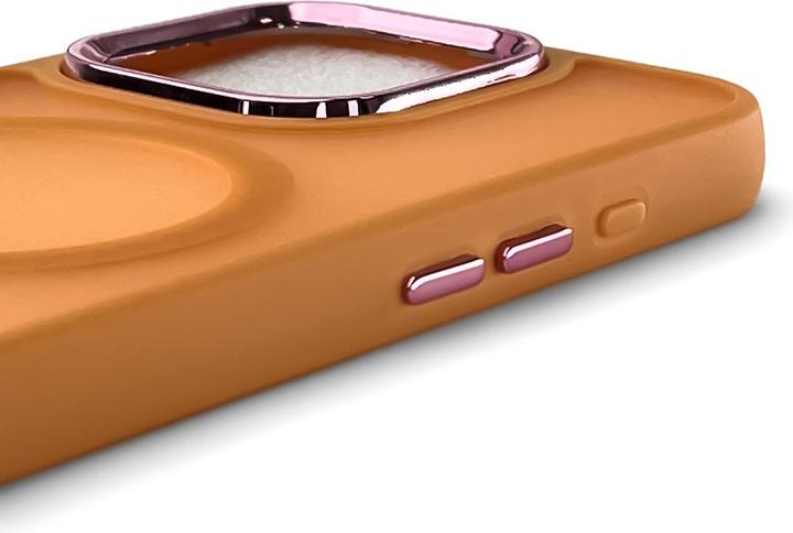 Actual product image Wozinsky Fashion Case with MagSafe for Samsung Galaxy S24 FE - Orange (Samsung Galaxy S24 FE)