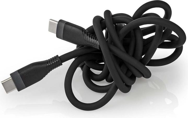 Actual product image Nedis USB cable | USB 2.0 | USB-C™ plug | USB-C™ plug | 60 W | 480 Mbps | Nickel-plated | 1.50 m (1.50 m, USB 2.0, 60 W)