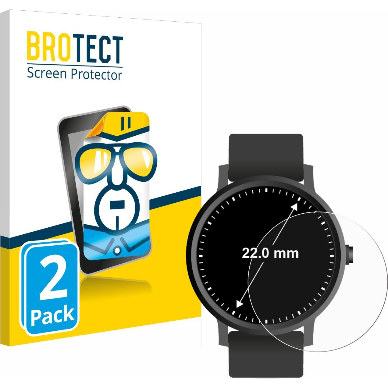 BROTECT Schutzfolie Displayschutz Displayschutzfolie Folie Klar Transparent, Smartwatch Schutzfolie, Transparent