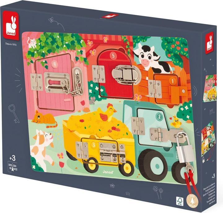 Actual product image Sophie la girafe The Farm - Board with Locks