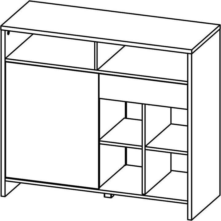 Actual product image Tvilum Bar (122 x 48 x 108.5 cm)