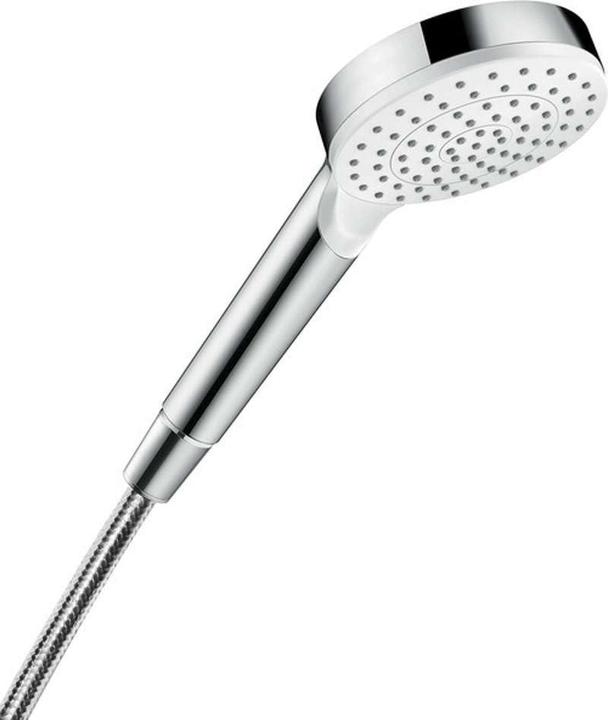 Immagine prodotto hansgrohe HG Handbrause CROMETTA 1jet DN 15 EcoSm Version 9 l/min weiss/chrom (1 Tipo di fascio, 9 l/min)