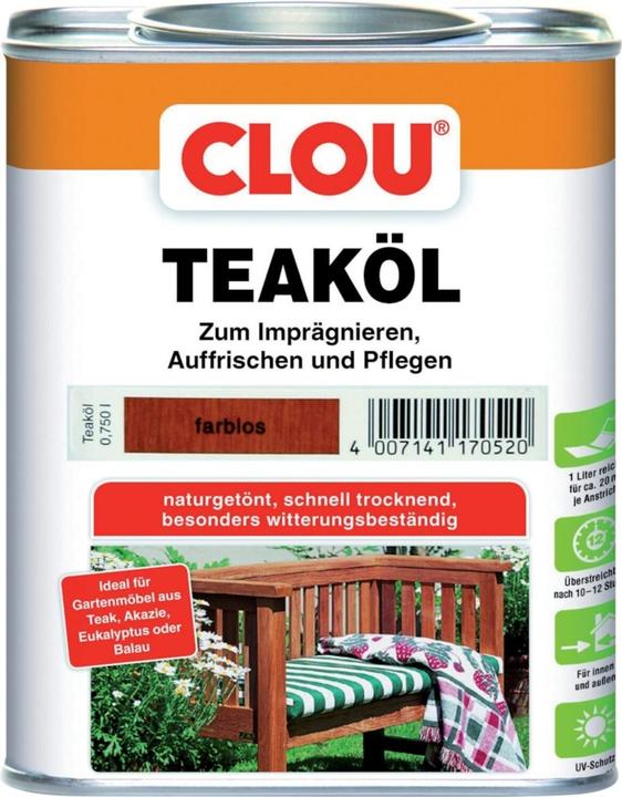 Clou Olio di Teak (Incolore, 0.75 l)