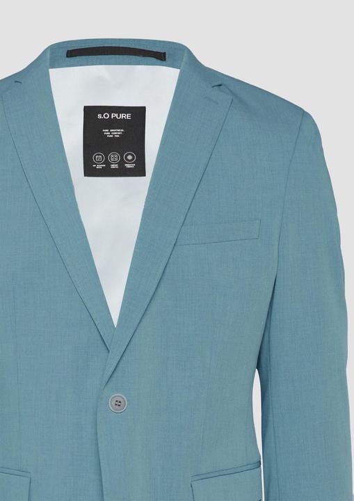 Actual product image S.Oliver Indoor-Sakko s.O PURE: Meliertes Sakko aus Stretch-Twill im Slim Fit (46)