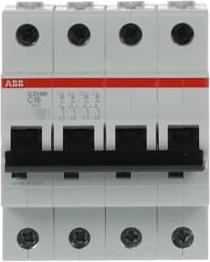Actual product image ABB S204M-C16 Automatic circuit breaker 16A per M compact 4-pole