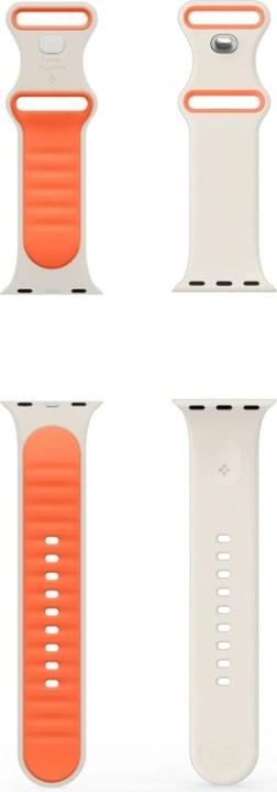 Produktbild Spigen - Nano Pop - Apple Watch 1/2/3/4/5/6/7/8/9/10/SE/SE 2 (38/40/41/42mm) - Orange Beige (40 mm, Kunststoff, Silikon)