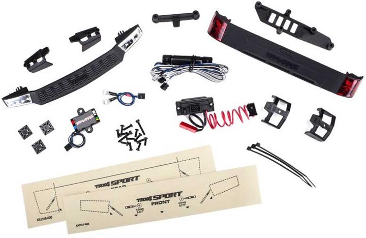 Image du produit Traxxas Kit d'éclairage LED cpl. avec Powersupply (Headlights, Tail light &