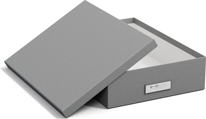 Image du produit Bigso Boîte de rangement OSKAR A4 Gris (26 x 35 x 8,5 cm, 7.76 l)