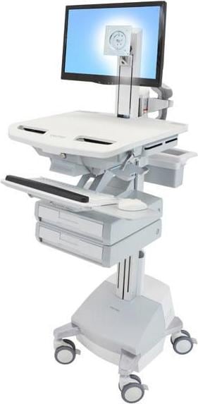 Ergotron Trolley voor LCD-scherm/Keyboard/Muis/CPU/Notebook/Barcode Scanner - Medisch