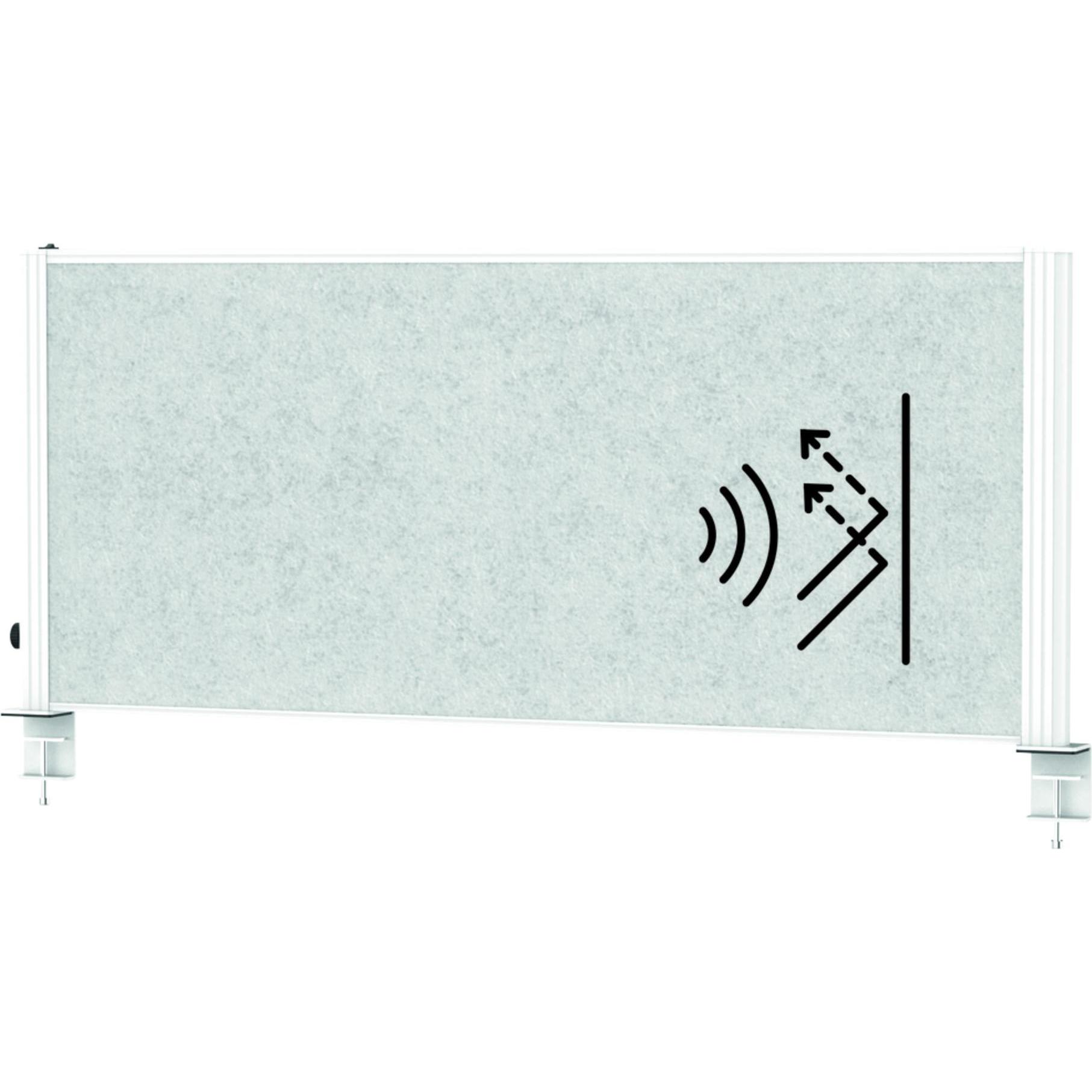 Maul, Parete divisoria, Divisorio da tavolo MAULconnecto Uplight 120x50cm Acustico h.gr/ws (120 x 50 cm)