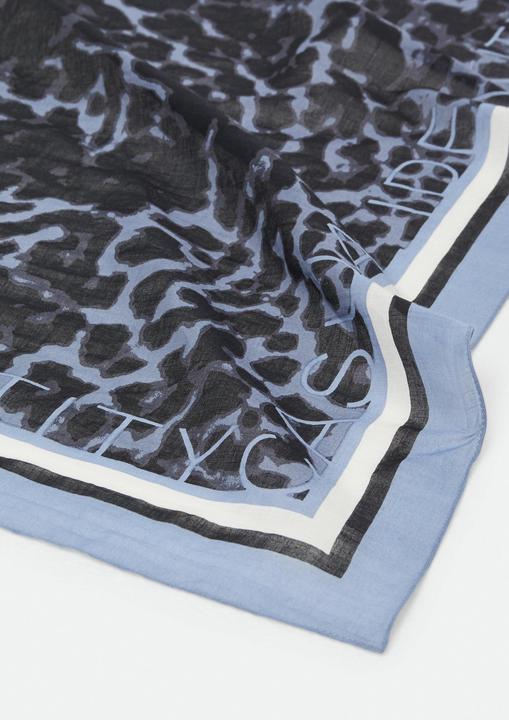 Image du produit Comma Tuch Quadratisches Baumwolltuch mit All-over-Print