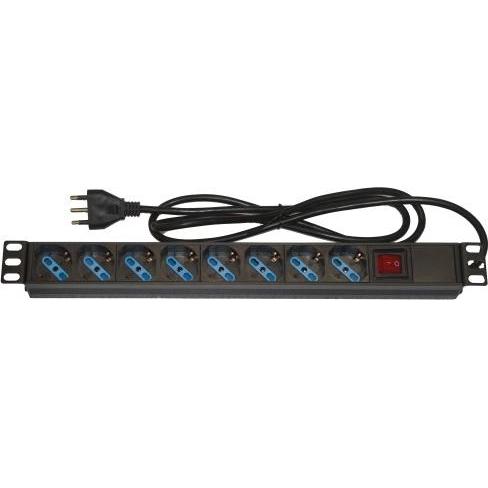 Link, Steckdosenleiste, Armadio Rack Multipresa 8 Prese 19" Tripolari/Schuko Interrutore Italia (8 x, 1.75 m)