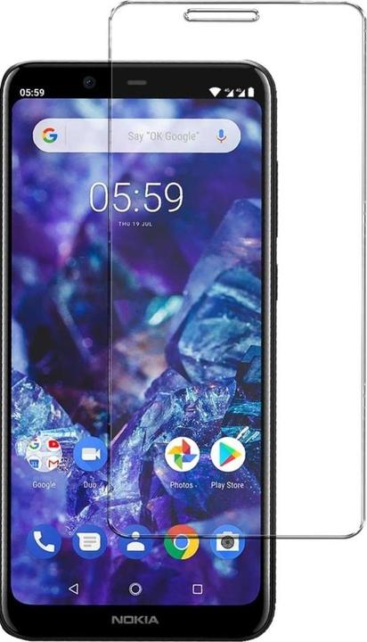 Actual product image Screenguard Nokia 5.1 Plus Protective Glass Film Case Friendly Design (1 Piece, Nokia 5.1 Plus)