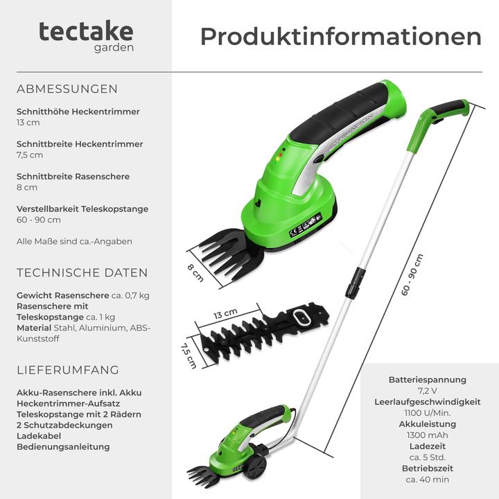Produktbild tectake Heckenschere (Akkubetrieb)