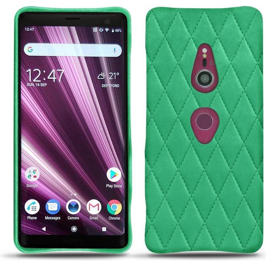 Noreve Lederschutzhülle (Sony Xperia XZ3), Smartphone Hülle, Grün