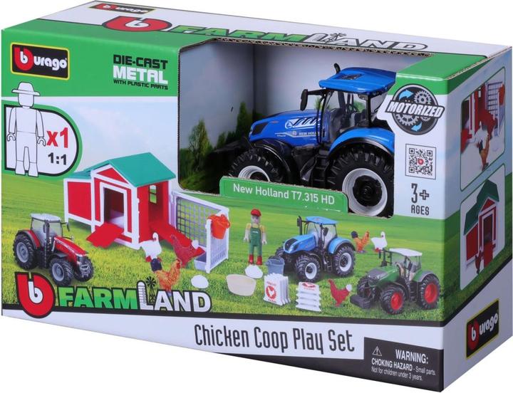 Image du produit Bburago Poulailler avec tracteur