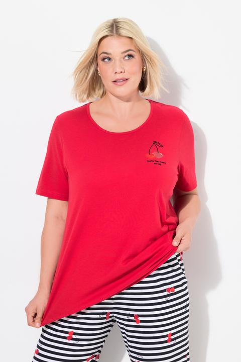Produktbild Ulla Popken Pyjamashirt, Herzen, Halbarm (46, 48)