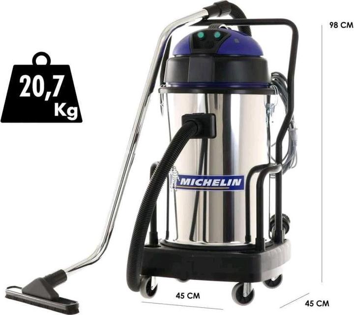 Actual product image Michelin VCX 702000 BI 2 INOX Dry and liquid vacuum cleaner (Wet dry vacuum cleaner)