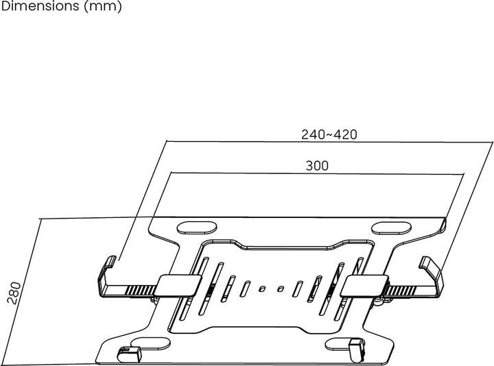 Image du produit Wiltec Laptopablage für Monitorhalter Laptopständer Laptohalterung Notebook PC