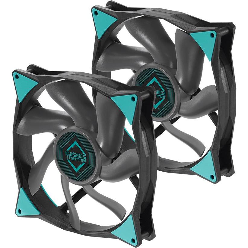 Iceberg Thermal IceGALE - (140 mm, 2 x), PC Lüfter, Schwarz