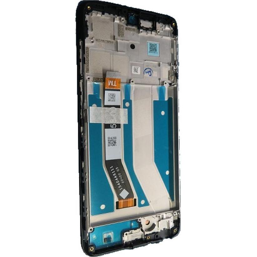 Motorola LCD + Touch + Frame für XT2337 Moto G73 5G - black, Mobilgerät Ersatzteile, Schwarz