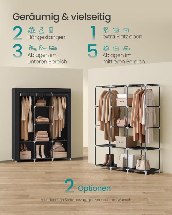 Image du produit Songmics Kleiderschrank mit Vliesstoffbezug