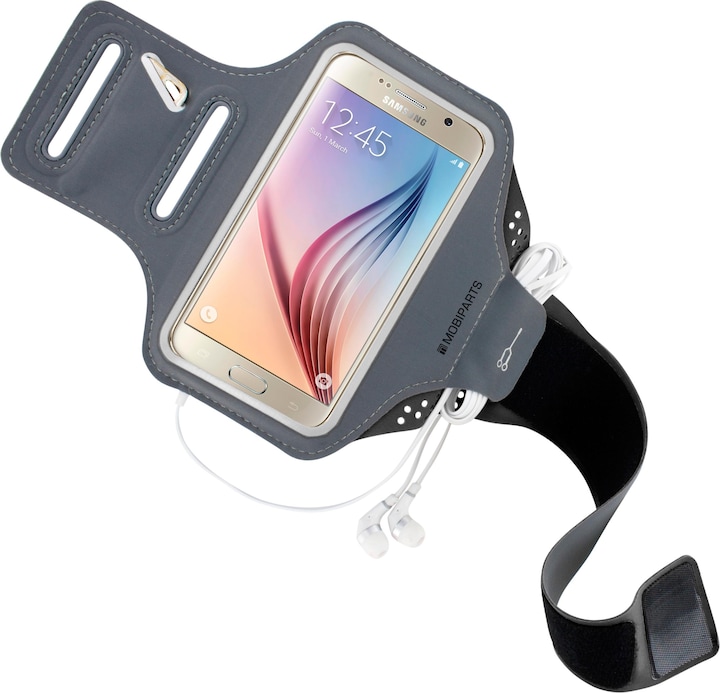 Produktbild Mobiparts Comfort Fit Sport Armband Samsung Galaxy S5/S6 Black