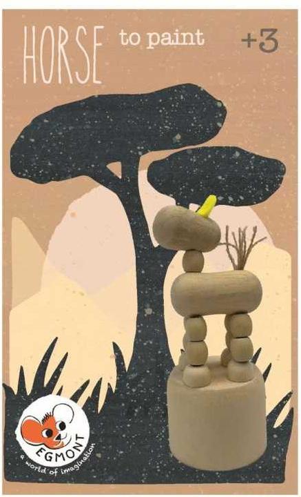 Produktbild Egmont Wackelpferd aus Holz zum Bemalen