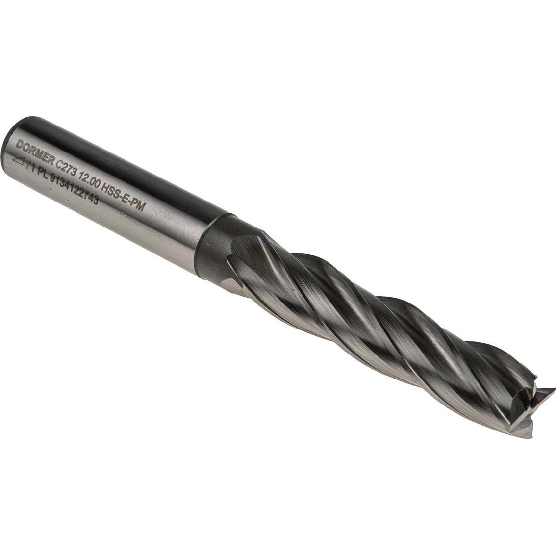 Thumbnail - Dormer, Fräser, Schaftfräser 4 Schn. 12,0mm HSCO-XP lang