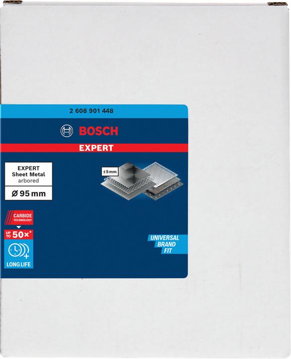 Productafbeelding Bosch Professional Zubehör Blau Zubehör 2608901448 Präzision für Bleche Hartmetall 95 mm (95 mm)