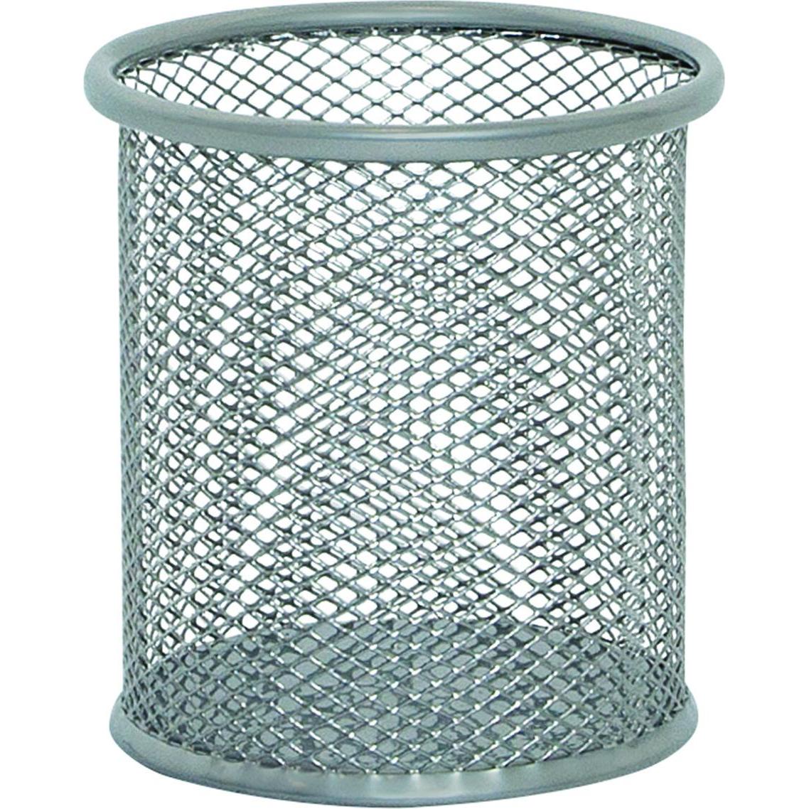 Q-Connect, Schreibtisch Accessoire, Köcher Metall silber