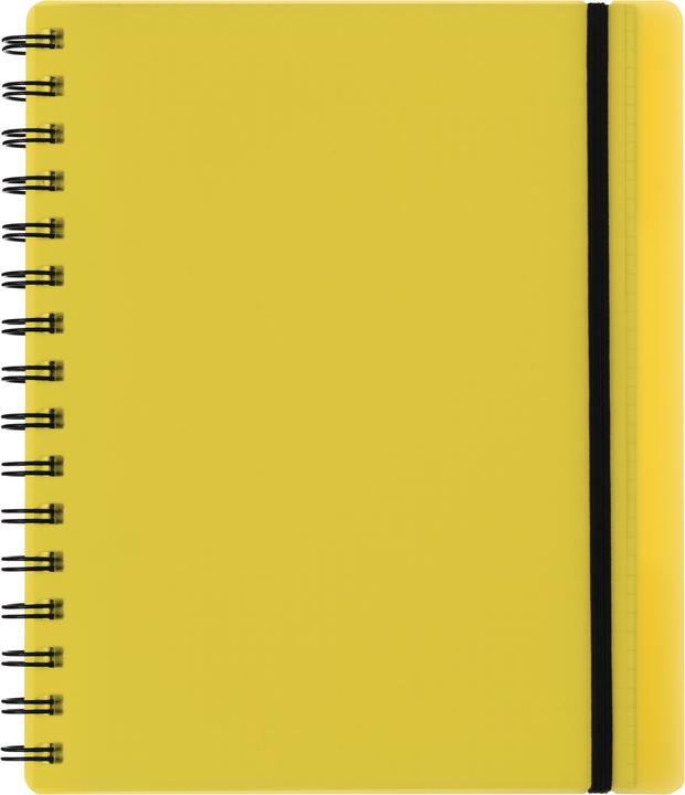 Kolma Carnet de notes Easy A5 quadrillé jaune (A5, Quadrillé, Couverture rigide)