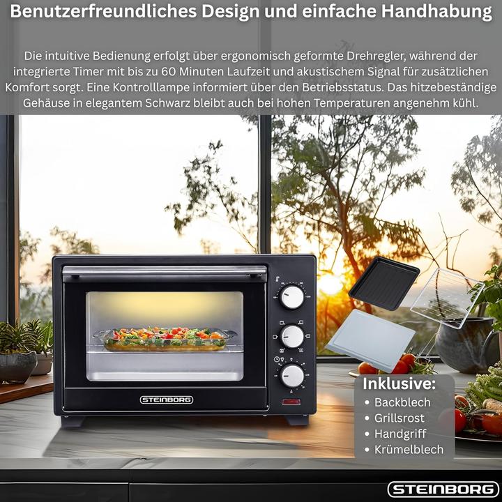 Produktbild Steinborg Mini Backofen mit Umluft