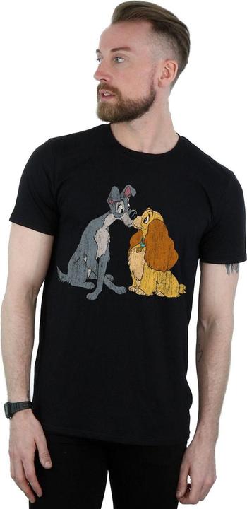 Image du produit Disney - T-shirt LADY AND THE TRAMP DISTRESSED KISS - Homme (M)