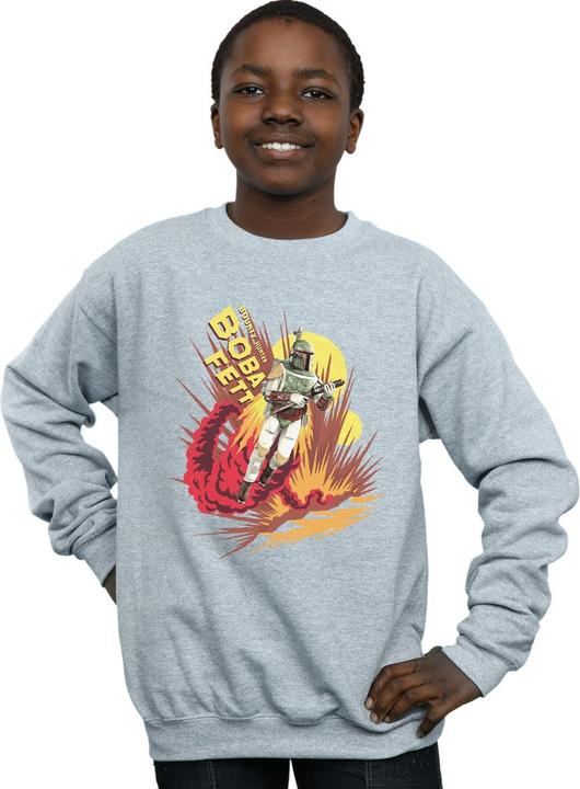 Actual product image Star Wars Boys Boba Fett Rocket Powered Sweatshirt (128)