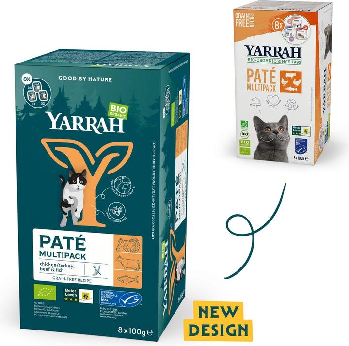 Immagine prodotto Yarrah Cibo umido BIO Multipack 3 tipi (Senior, Adulto, Junior, 8 pz., 800 g)