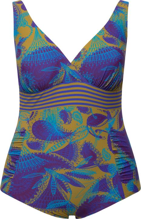 Actual product image Ulla Popken Tropical Print One Piece Swimsuit (60)