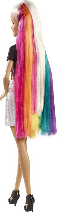 Image du produit Barbie Chevelure Arc-en-Ciel Paillettes - Poupée Mannequin - 5 ans et +