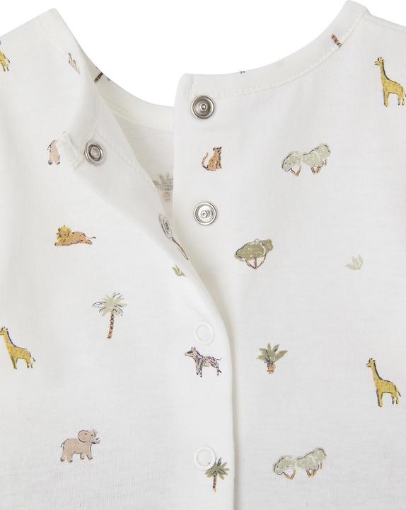 Actual product image Vertbaudet Baby-Set: Bedrucktes T-Shirt & gestreifte Shorts