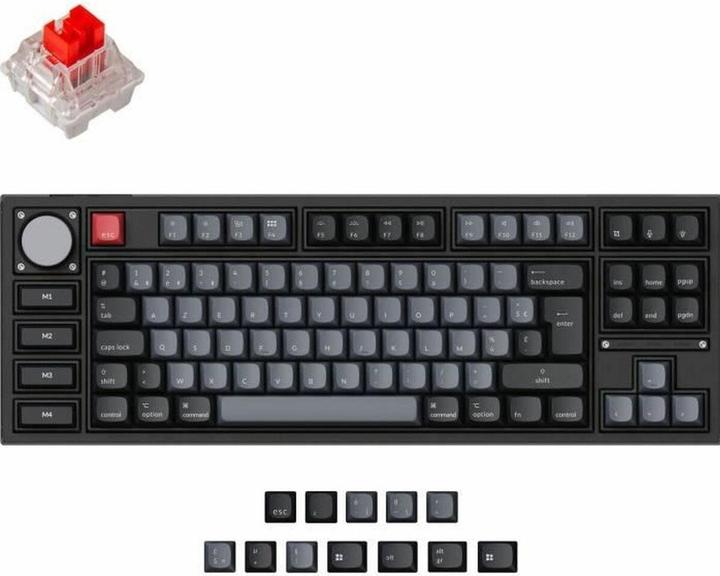 Actual product image Keychron Q3 Pro (black/blue-grey, DE layout, K Pro Red, hot-swap, aluminium frame, RGB) (DE, Wireless)