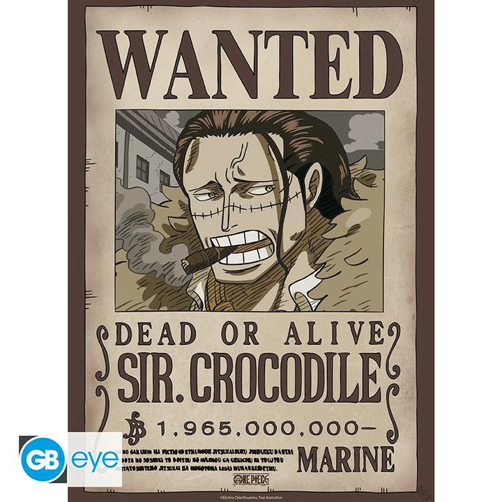 GB Eye One Piece Poster Chibi: Wanted Crocodile Wano 52x38cm