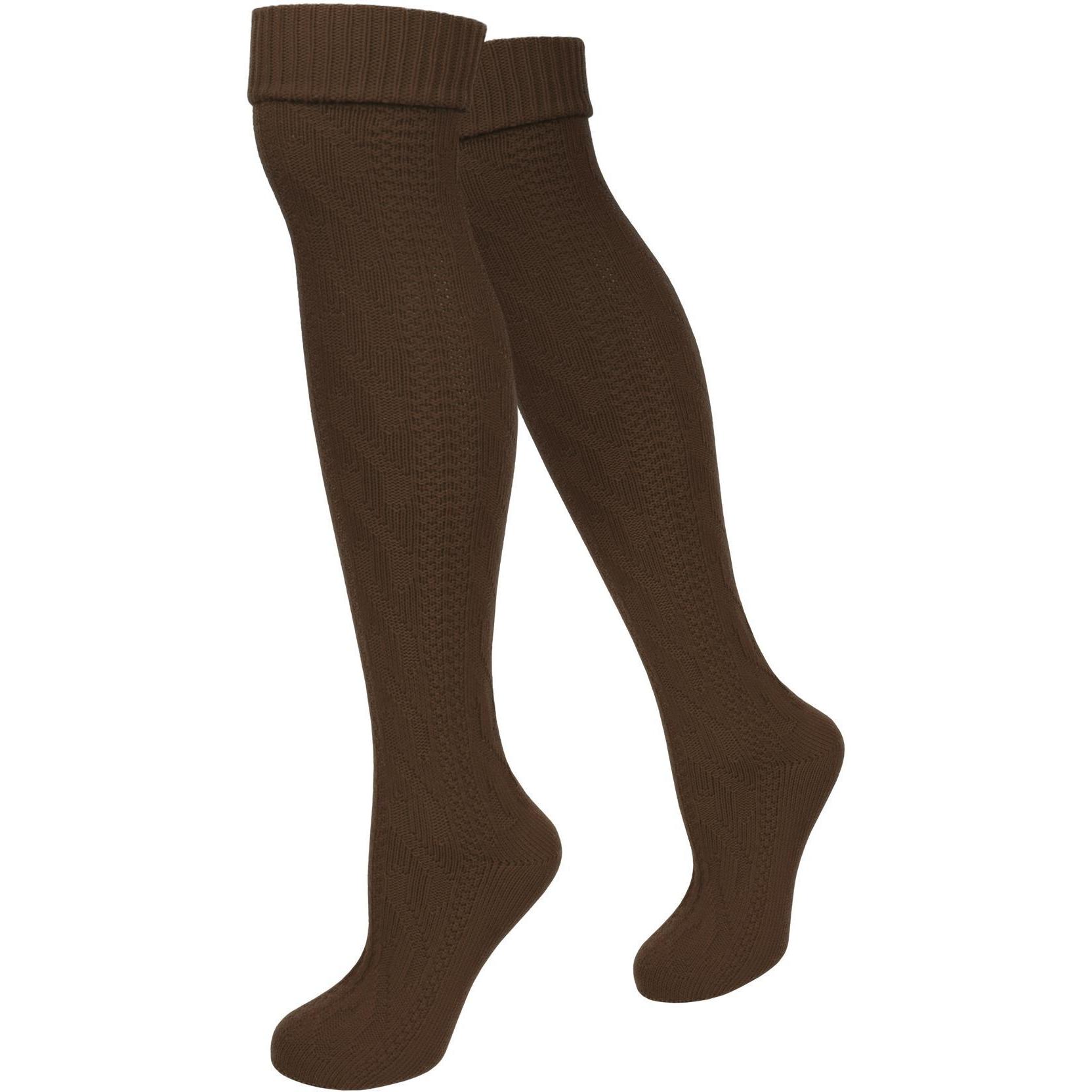 Normani, Herren, Socken, Trachten-Kniestrümpfe, Braun, (Einzelpack, 47 - 50)