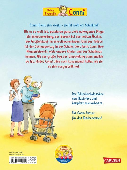 Produktbild Conni-Bilderbücher: Conni kommt in die Schule (Neuausgabe) (Deutsch, Liane Schneider, 2018)