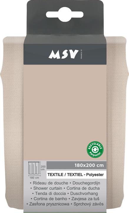 Actual product image spirella Polyester shower curtain (180 x 200 cm)