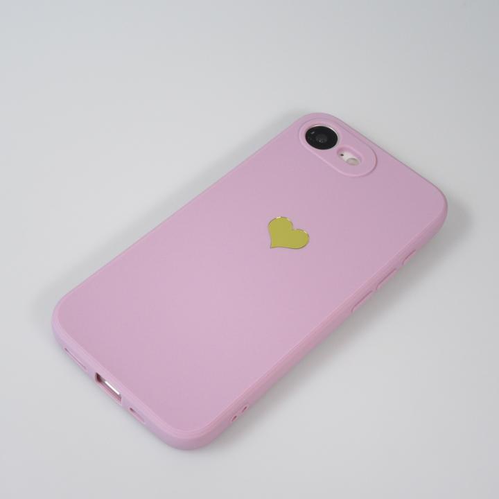 Image du produit PhoneLook Coque Silicone Mat Coeur doré (Apple iPhone 16e, Apple iPhone 17e)