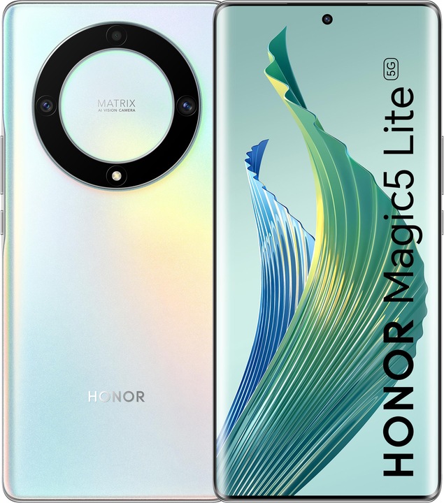 Produktbild Honor Magic5 Lite (256 GB, Silver, 6.67", Dual SIM, 64 Mpx, 5G)