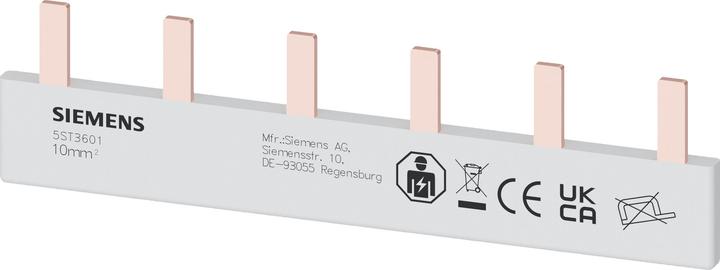 Produktbild Siemens Phasenschiene 1ph 18mm 105mm 10qmm 50A 5ST3601