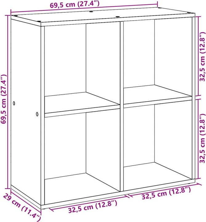 Produktbild vidaXL Luza (69.5 x 29 x 137.5 cm)