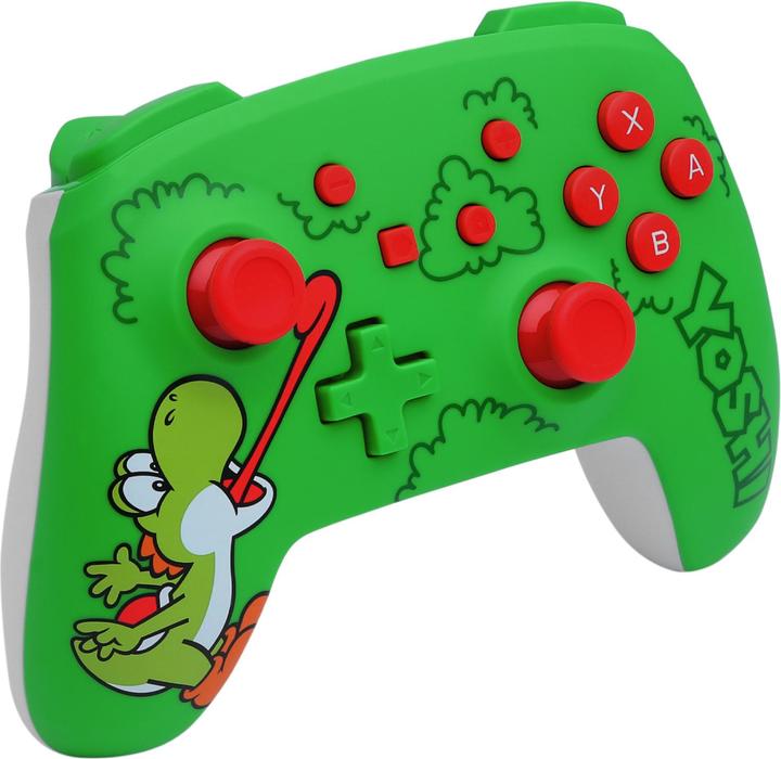 Produktbild PowerA - Wireless Controller for Nintendo Switch - Hungry Yoshi - Green (Switch, Switch OLED, Switch Lite)